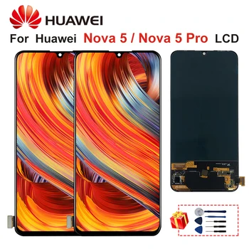 

For Huawei Nova 5 LCD Display Touch Digitizer Screen Replacement For Huawei Nova 5 Pro Display Nova 5 LCD Screen Assembly 6.39"