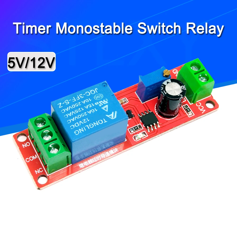 Ne555 Timer Switch Adjustable Module Time Delay Relay Module Dc 5v