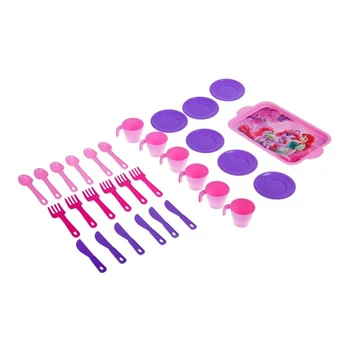 

Set of dishes for dolls for 6 persons "Hostess"