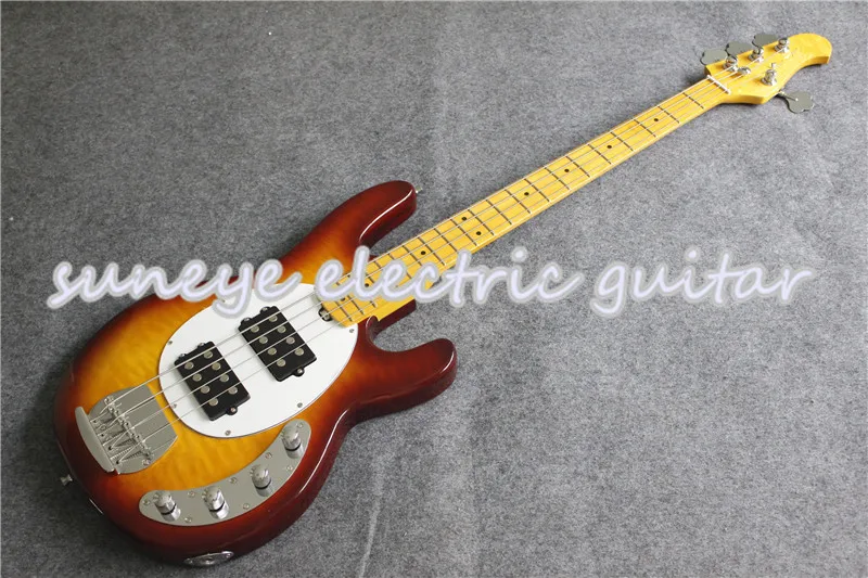New Arrival Music Man Style Sting Ray Bass 4 String Electric Bass Guitar Basswood Guitar Body Bass Guitar Kit Custom Available