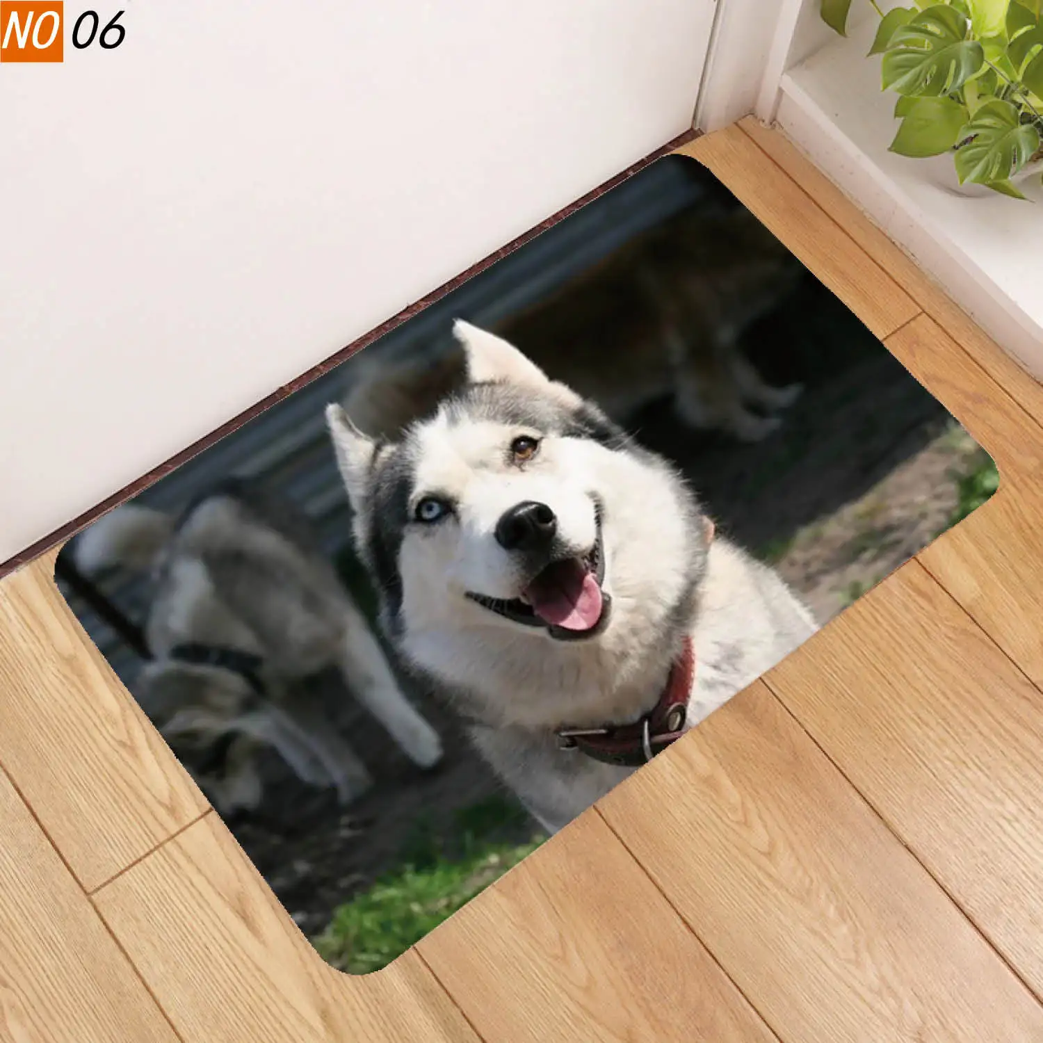 3D коврик с принтом на тему собак, ковер для спальни, коридора, противоскользящий мягкий коврик для гостиной, кухни, рождественский подарок