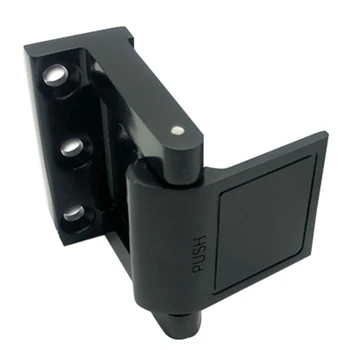 

Door Lock Reinforcer Privacy Door Latch Door Night Lock for In-Swinging Doors Black