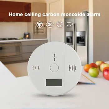 

Portable CO Detector Alarm LCD Security Gas Monitor Carbon Monoxide Detectors Battery Powered
