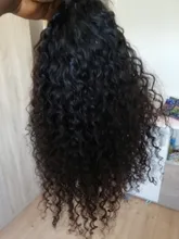Transparent Lace Wig Human-Hair-Wigs T-Part Deep-Wave-Frontal Curly Wavy Brazilian And