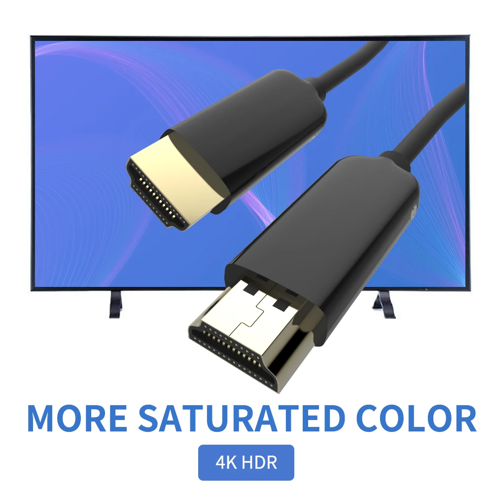HDMI 2,0 кабель 4 к 60 Гц волоконно-оптический HDMI кабель 2,0 HDR для HD tv Box проектора PS4 кабель HDMI 10 м 30 м 50 м 100 м HDMI кабель