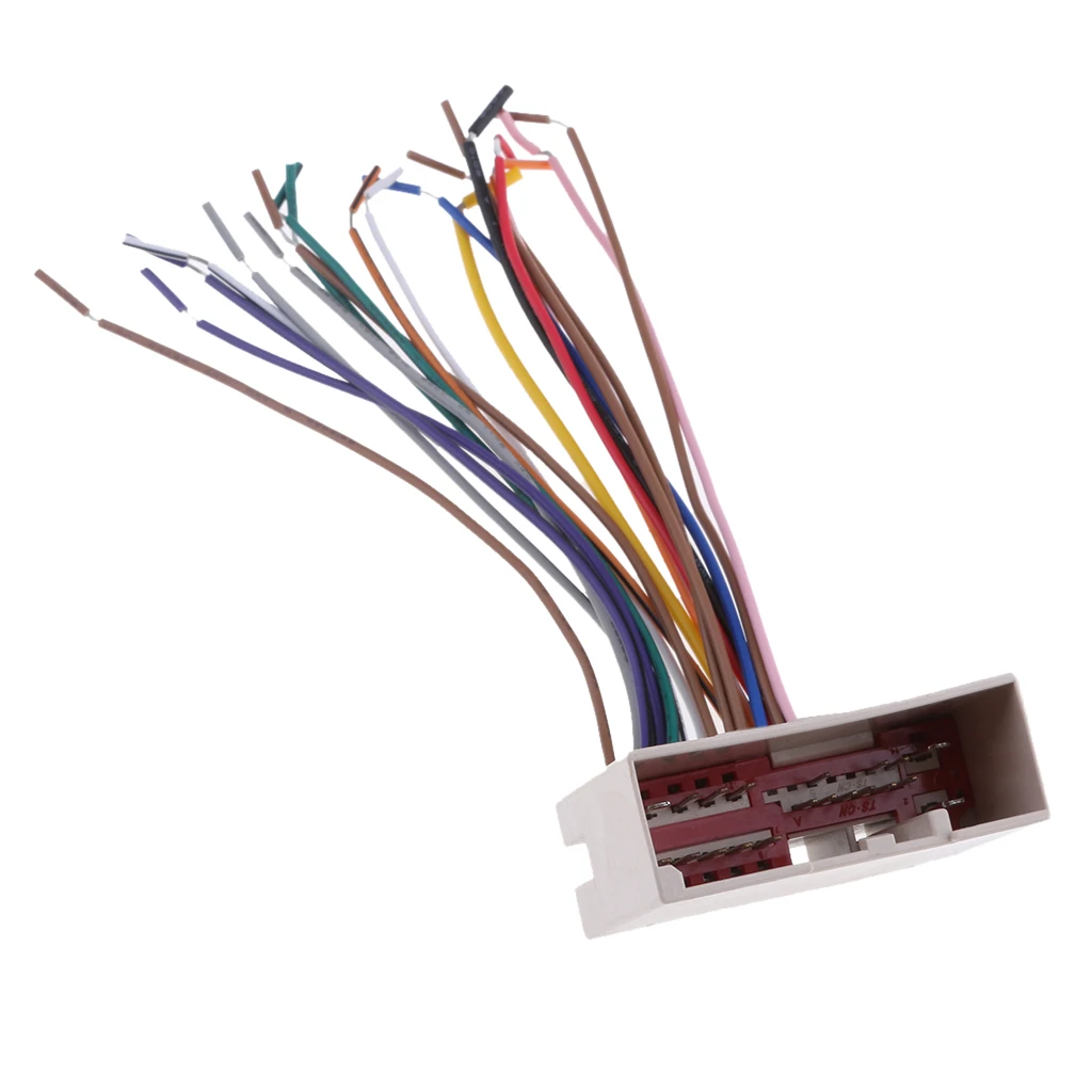 1 Pcs Audio Car Stereos Wiring Harness CD Player Wire For Ford / Hyundai / Lincoln / Mercury Series Etc 18 cm / 7.08 Inch