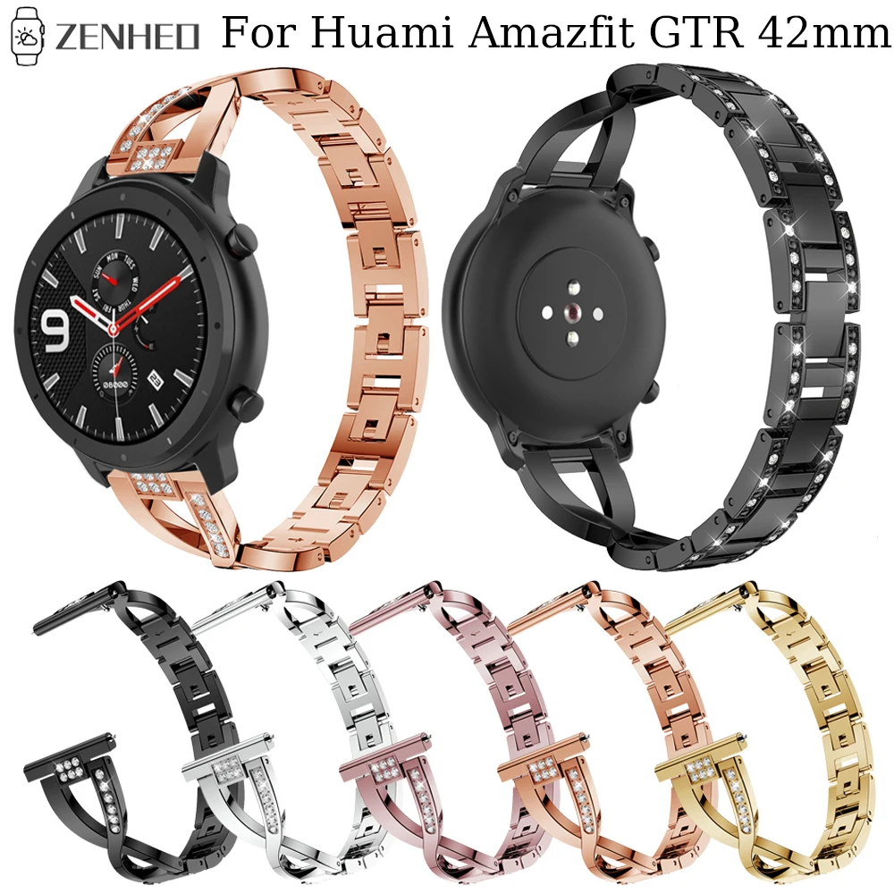 

20mm metal strap For Huami Amazfit GTR 42mm Smart Watch wristband For Samsung Galaxy Watch Active Quick Release Bracelet