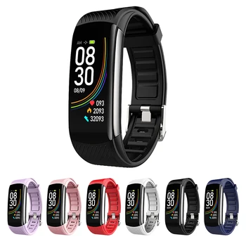 

C6T Smart Band Bracelet Body Temperature Heart Rate Monitor Fitness Tracker