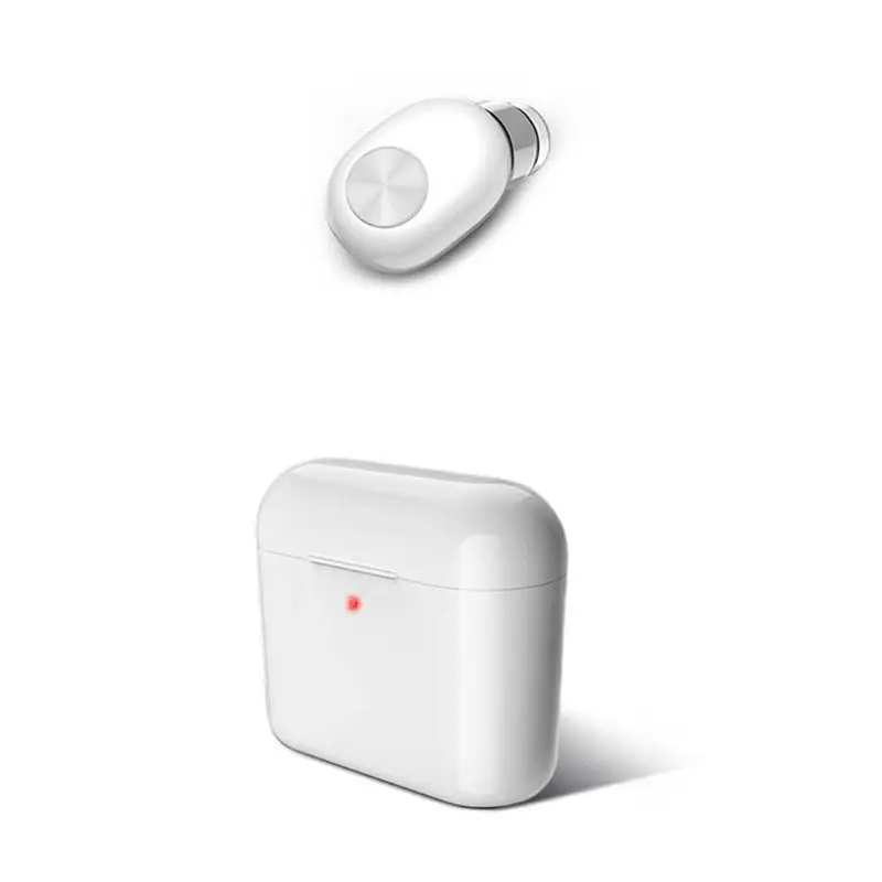 700mA-W Новые невидимые беспроводные Bluetooth наушники, мини Bluetooth гарнитура, Беспроводная для телефона с 700 мАч зарядным устройством, портативная - Цвет: 700mA-W