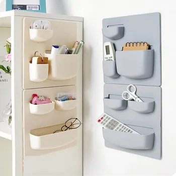 

Household Paste Wall Mount Bathroom Wall Rack Free Perforation Wall Rack Kitchen Storage Rack