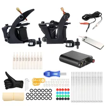 Полный комплект татуировки 2 Pro Набор тату-машинок Электропитание педаль Иглы ручки Советы для татуировки начинающих красота поставка