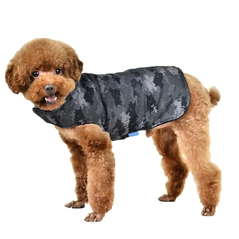 

Pet Autumn Winter European America Style Simple Cotton Padded Magic Stickers Vest For Small Medium Dogs