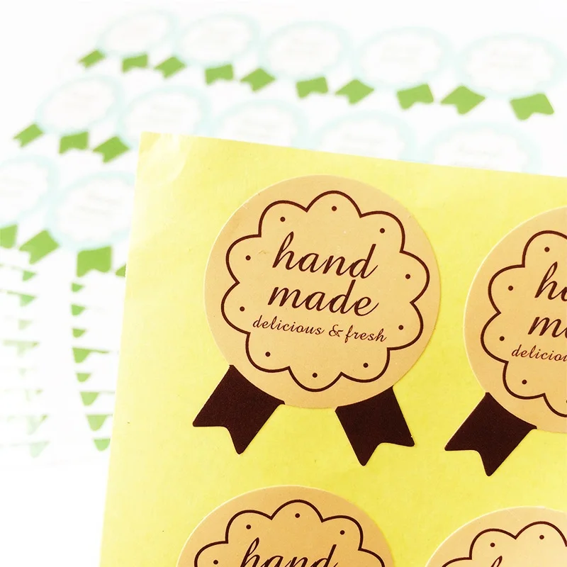 

150 Pcs/lot HANDMADE Medal Flower Scrapbooking Paper Labels Envelopes Stickers and Gift Packaging Seal Seals Stickers