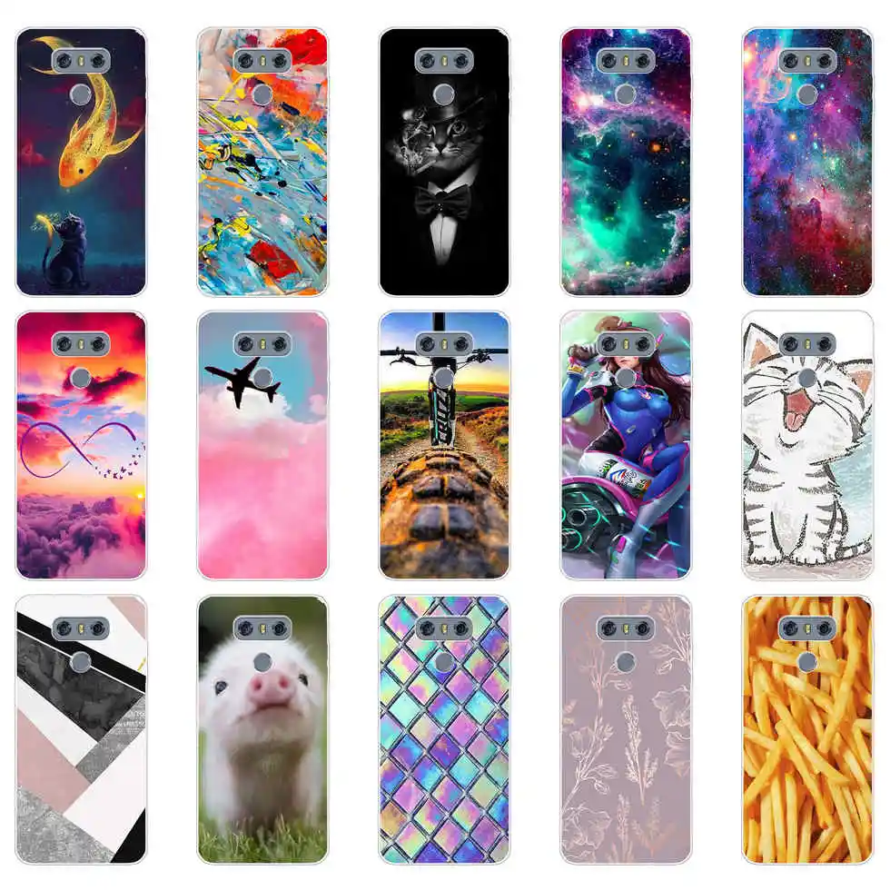 Per Lg G6 Custodia Morbida In Silicone Tpu Cover Posteriore Per Lg G 6 Cover Per Telefono Da 5.7 Pollici 360 Coque Trasparente Protettivo Completo