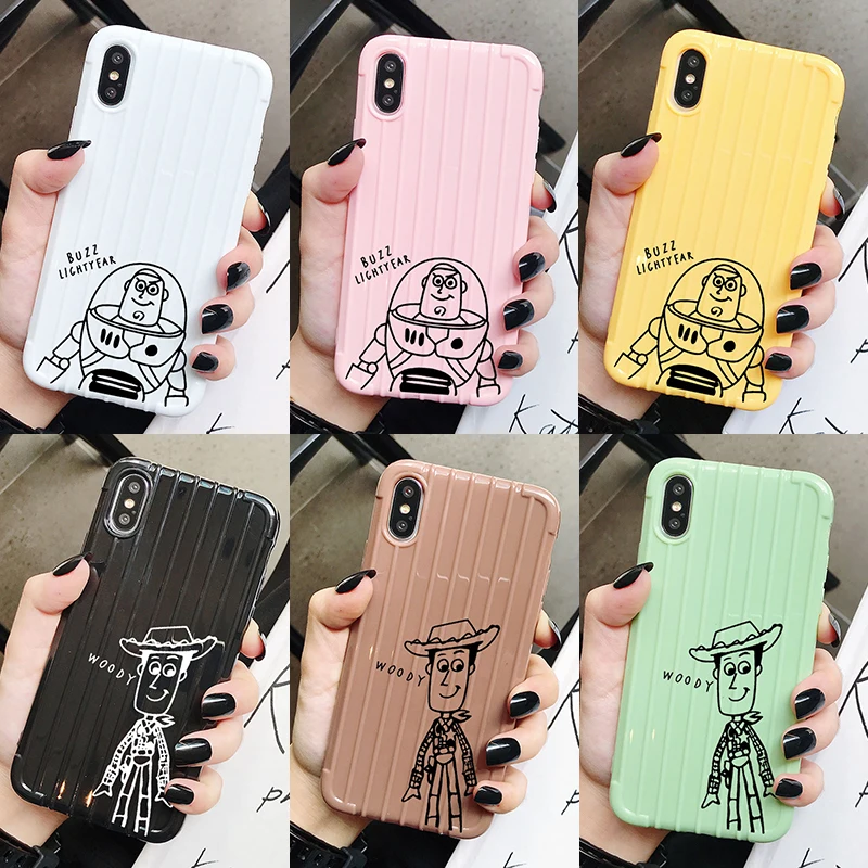 

Toy Story Buzz Woody Case Trunk for XiaoMi RedMi Note 8 7 6 K20 Pro Silicone Cover Soft TPU Protective Phone Back Coque