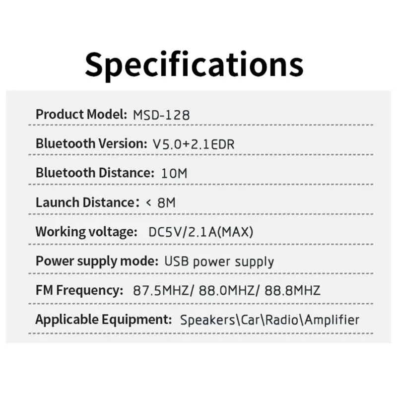 Автомобильный USB Bluetooth 5,0 приемник адаптер fm-передатчик беспроводной адаптер D2TB