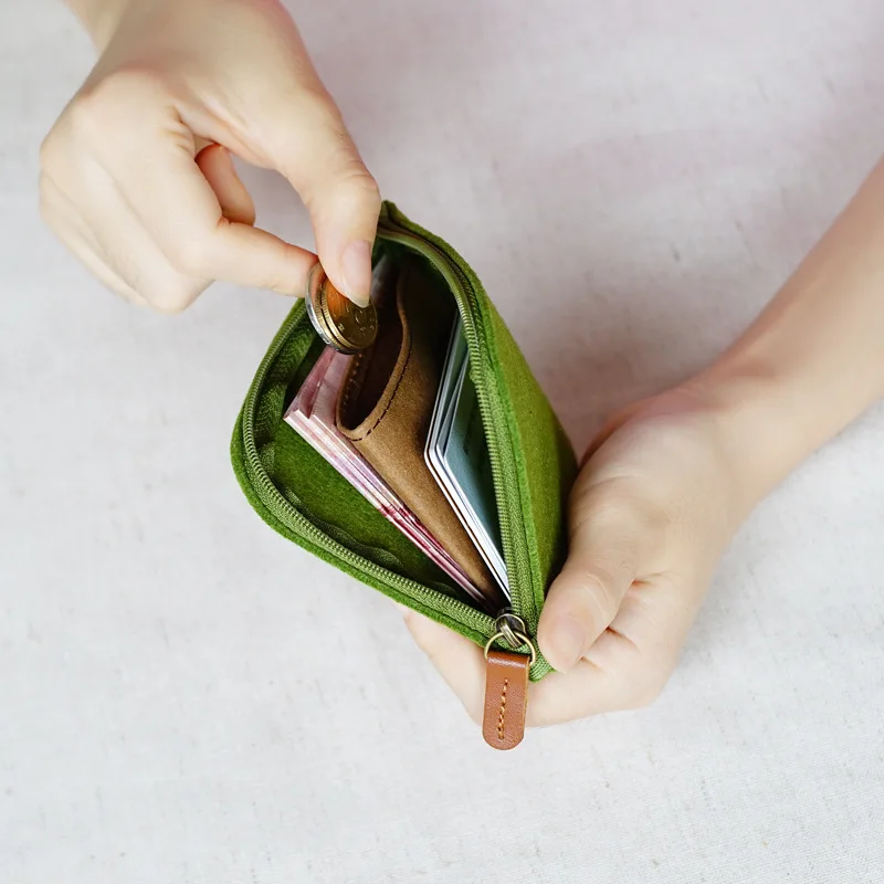 Новое поступление, недорогой женский модный кошелек из фетра для девушек, кошелек, сумка для мелочи, держатель для карт, сумка для денег