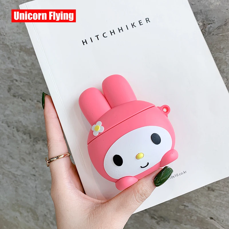 

LinXiang 3D Lovely Super Cute Japanese Anime Melody Bluetooth Earphone Silicone Protective Case For Apple Airpods 1 2
