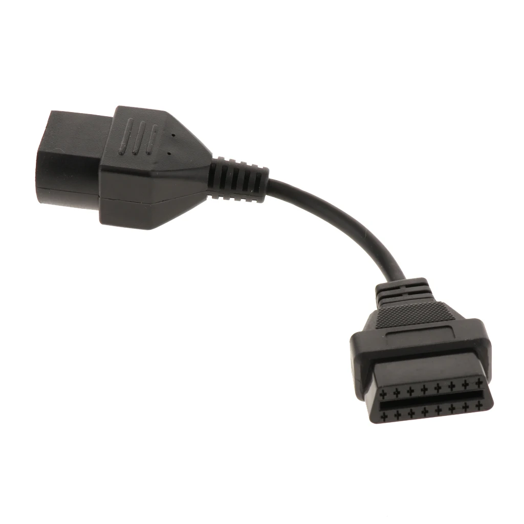 Round 17-pin Male To 16-pin OBD2 Diagnostic Adapter For Mazda