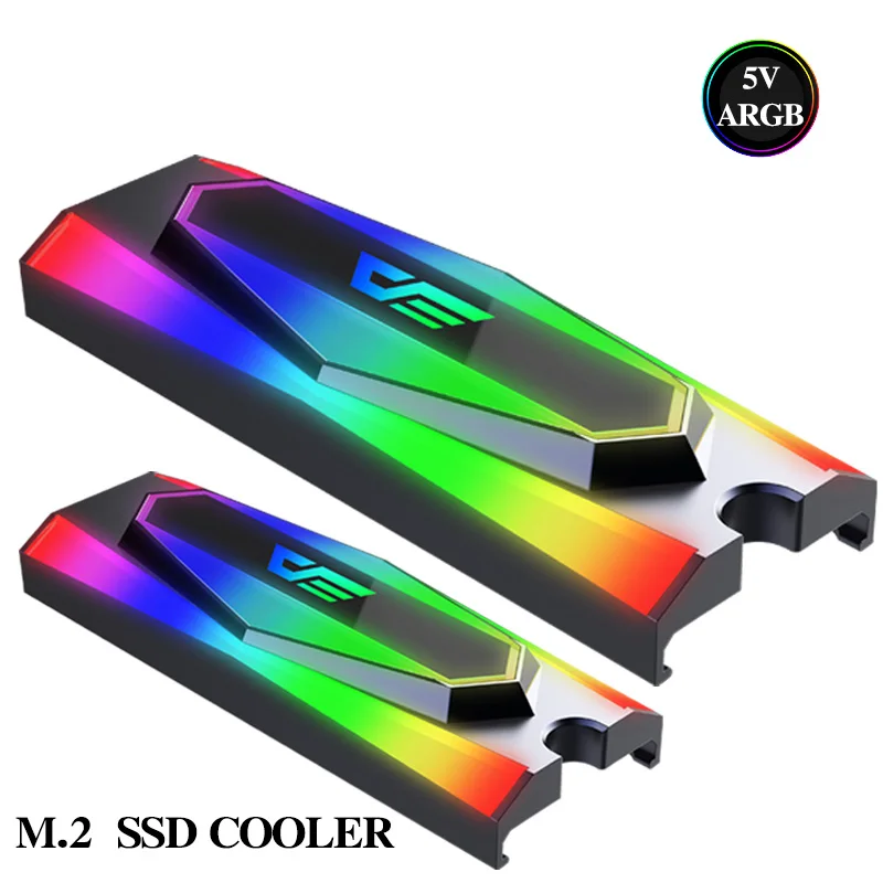M.2 SSD радиатор ARGB 5V Жесткий диск алюминиевый охлаждения пассивный тепловой