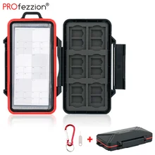 PROfezzion – étui de transport pour carte mémoire, support de stockage Durable à 48 fentes pour SD Micro SD CF Cfast XQD Nano Sim Huawei Nano Cards