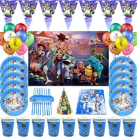 Disney Toy Story Theme Boys Favors Birthday Party Decoration Disposable Tableware Paper Cup Plate Baby Shower Kids Gift Supplies