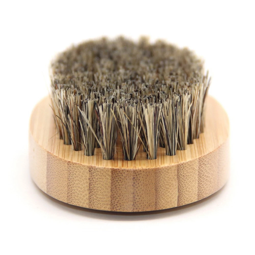 Natural Boar Bristle Beard Brush For Men Bamboo Face Massage That Works Wonders To Comb Beards and Mustache Drop shipping