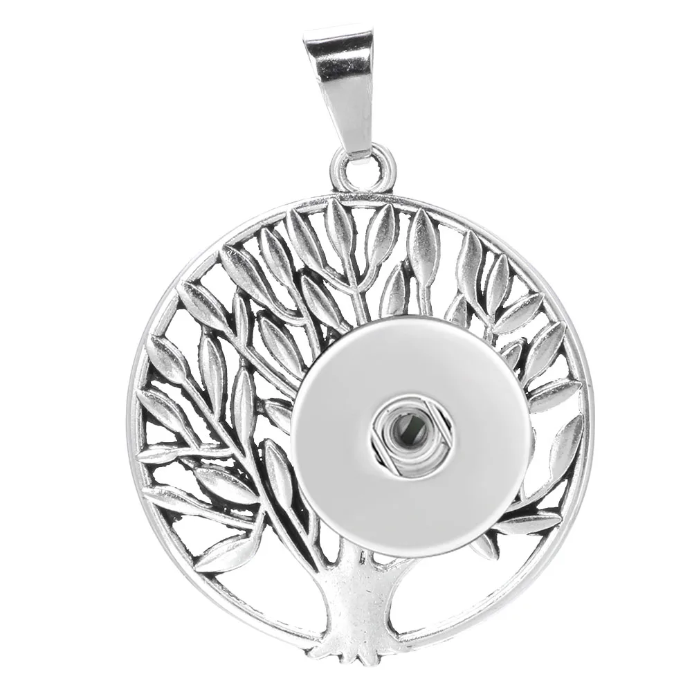 Новое ожерелье с подвеской Стразы металлическое деревом жизни подходит для 18 мм