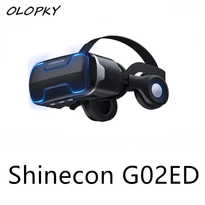 Четыре новых продукта Bluetooth VR гарнитура виртуальной реальности 3D очки VR очки мобильные игры аудио и видео выделенный карман Nc - Цвет: Shinecon G02ED