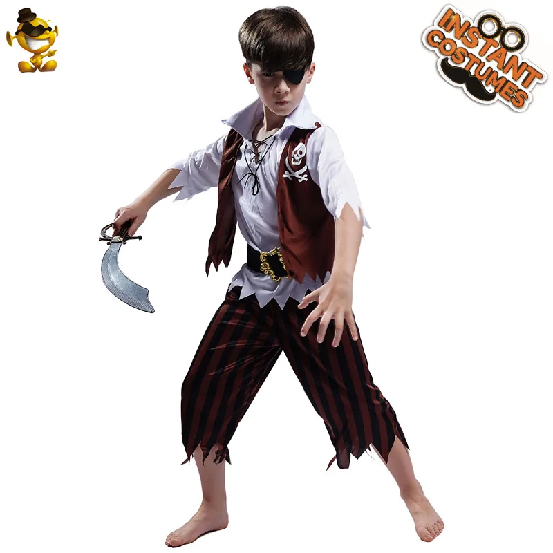Костюм пирата для детей, костюмы на Хэллоуин для мальчиков, костюмы для костюмированной вечеринки для мальчиков, костюмы для костюмированной вечеринки, Скелет пирата