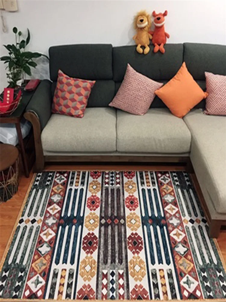 Средиземноморский стиль спальня Нескользящие ковры ковёр для гостиной современные коврики современный кофейный стол коврики CF