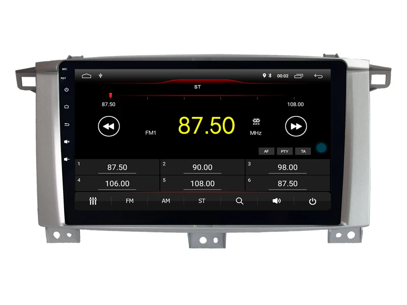 Cheap Car Android 9.0 Player for Toyota LANDCRUISER 100  tape recorder 4G Lte sim card Bluetooth GPS Radio Head Unit 2.5D IPS screen 3