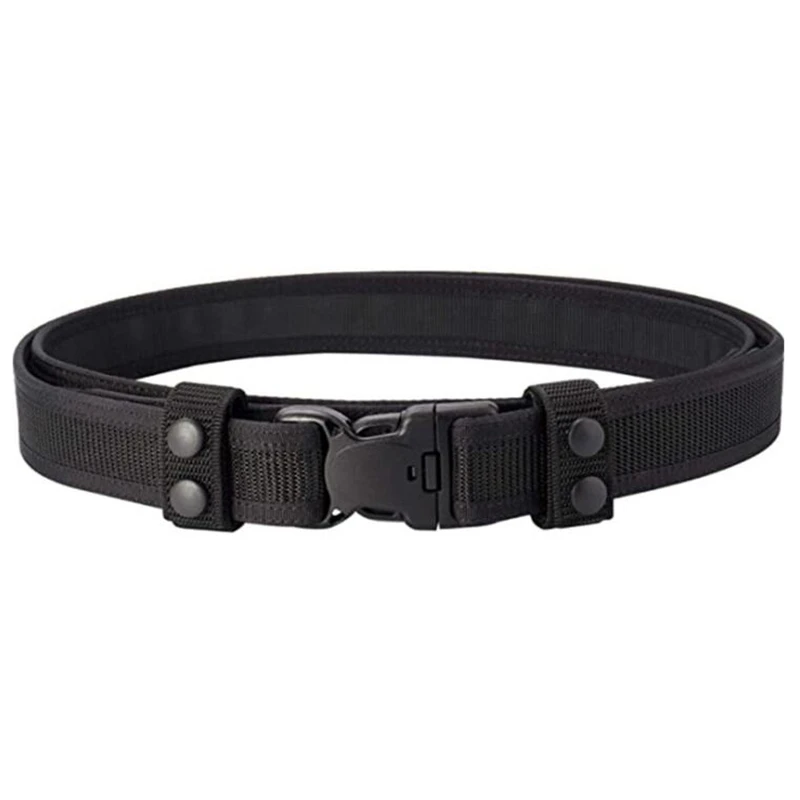 Hunting Quick Release Belt Tactical 5cm Military Style Webbing Riggers Web Gun Belt Metal Buckle