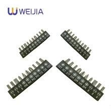 10 шт. набор 6,35 мм 1/4 дюймов шестигранный звездообразный шлицевой отвертка Philips bits для набора отверток стальной металлический винт