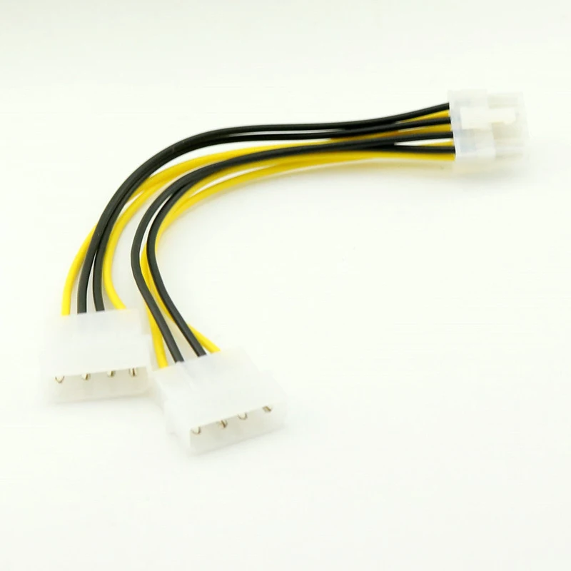 8 контактный двойной 4 шнур питания видеокарты Y образный PCI Express на кабель