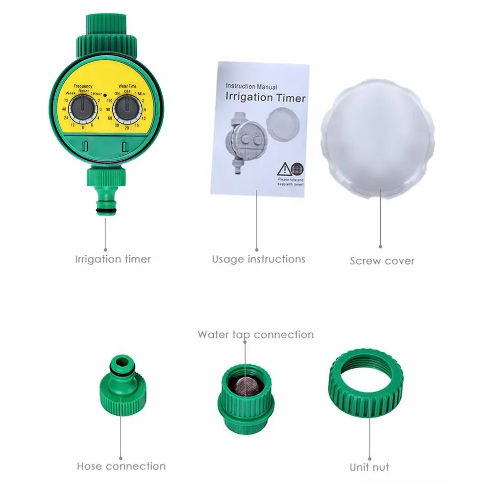 

Rotary Knob Water Timer Automatic Electronic Watering Timer Valve Irrigation Sprinkler Controller For Micro Drip Irrigation