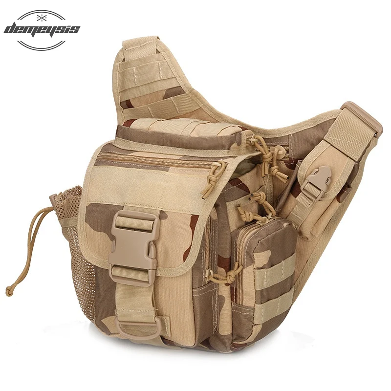 desert camo Наружные тактические нагрудные сумки, военные походные рюкзаки для стрельбы, рюкзаки для альпинизма, путешествий, рюкзаки на плечо - Цвет: desert camo