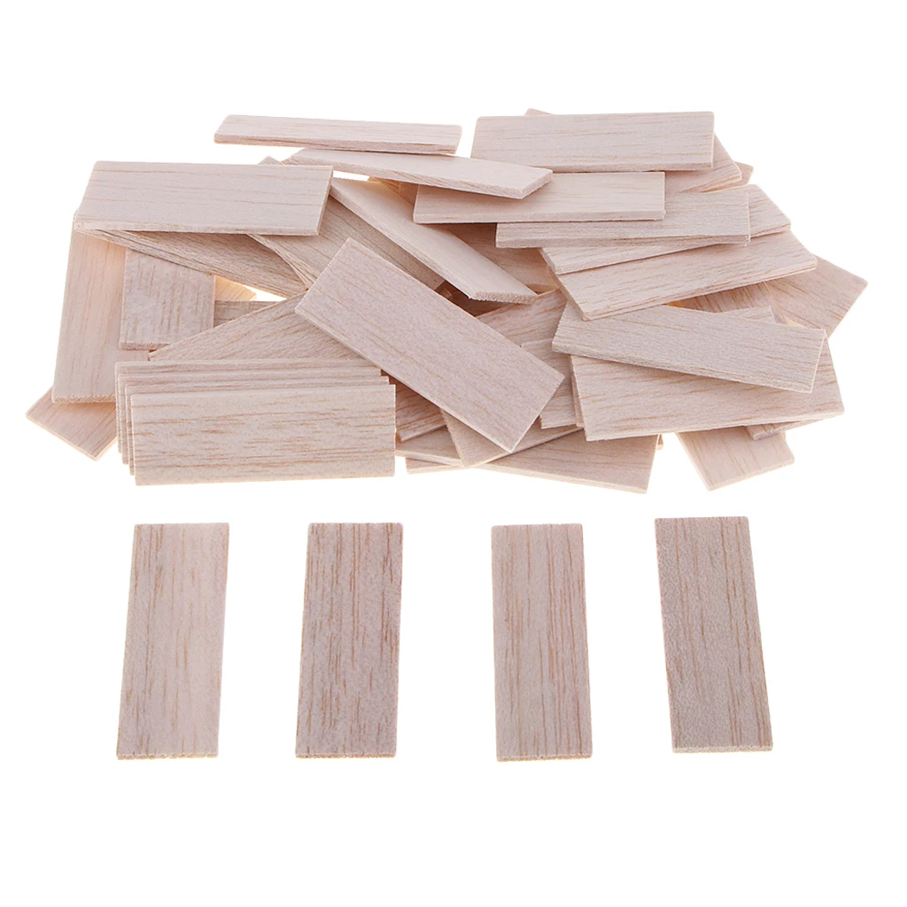 Unfinished Balsa Wood Sticks Strip Wooden Pieces DIY Wood Craft Decoration  - AliExpress