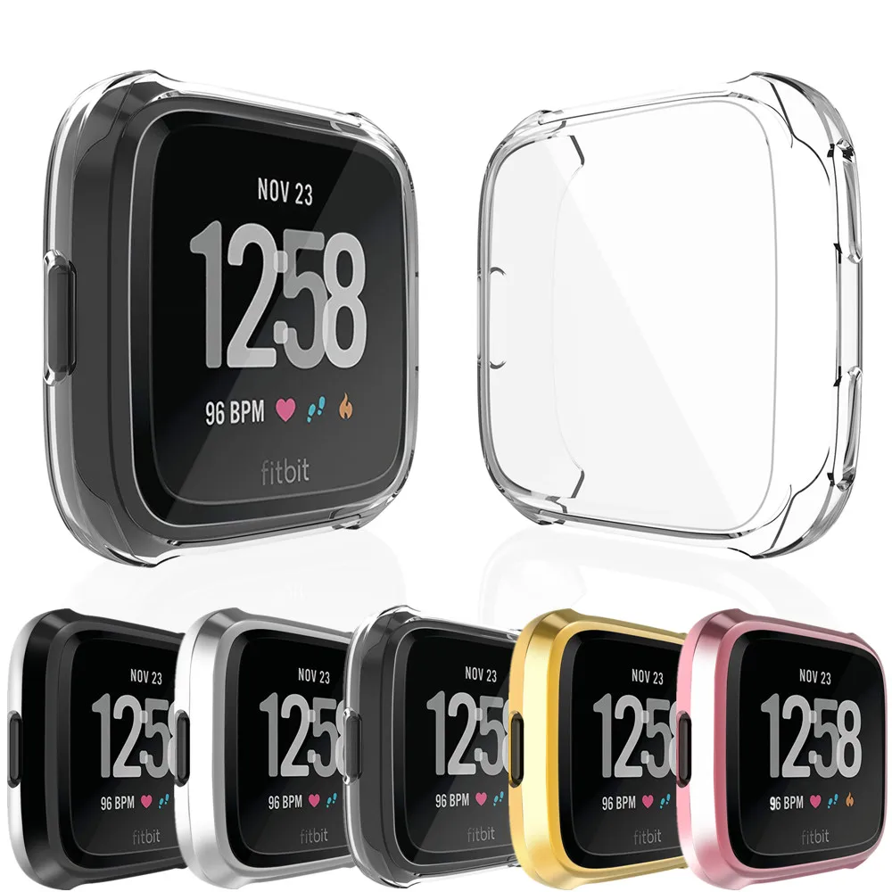Ультратонкий чехол для Fitbit Versa ремешок Bit 2 тонкий прозрачный мягкий из ТПУ