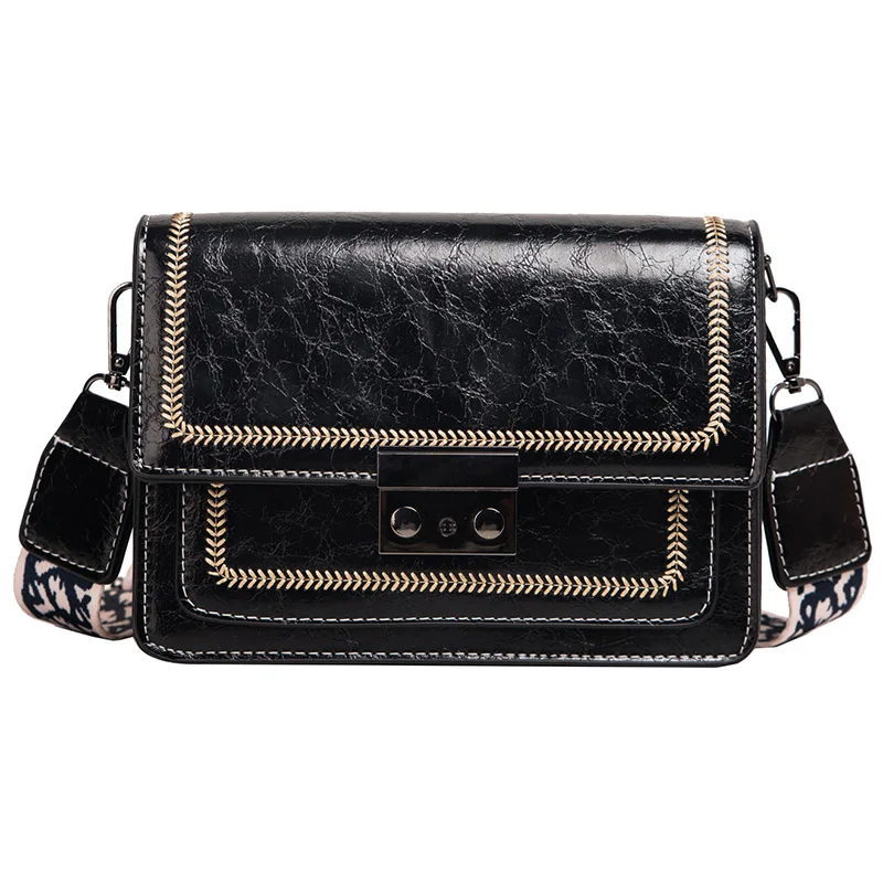 

iVog New Arrival Everyday Female Small Crossbody Shoulder vuiton Handbag Black Geometric Hand Bags for Women 2019