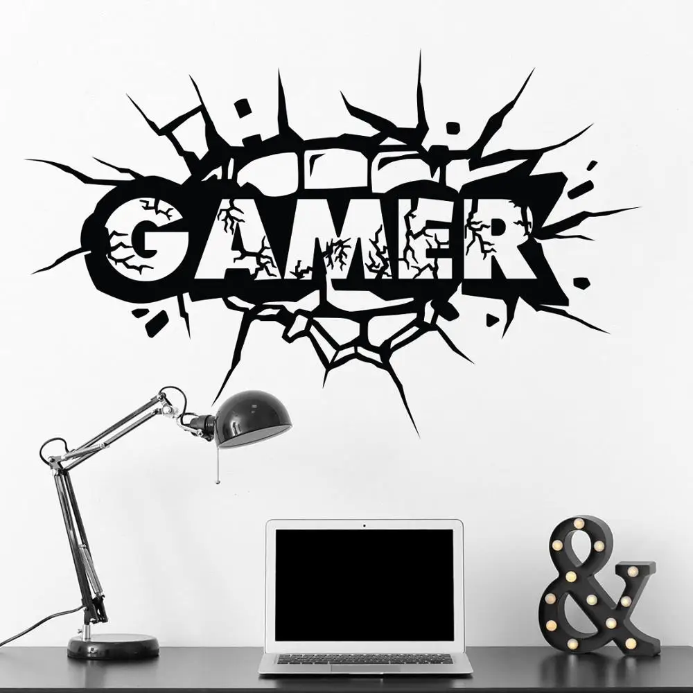 Новое поступление настенные виниловые наклейки для игр игровых художественные
