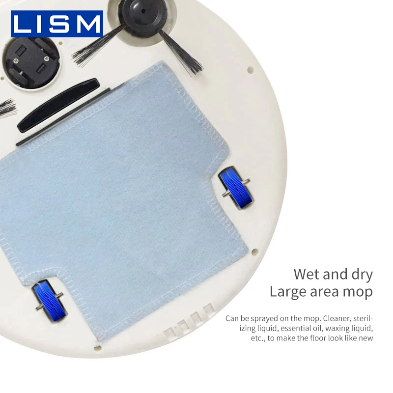 Smart Robot Vacuum Cleaner Extended Double Brush 4 In 1 Slim Body Intelligent Automatic Sweeper Wet And Dry Vacuum Cleaner