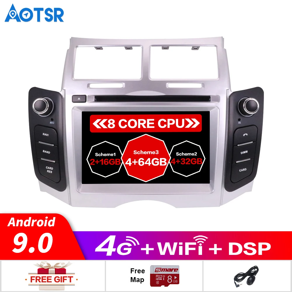 Android 9.0 PX5/PX6 Car DVD Player GPS Navi for Toyota Yaris 2005-2011 auto stereo radio tape recorde multimedia player headunit |