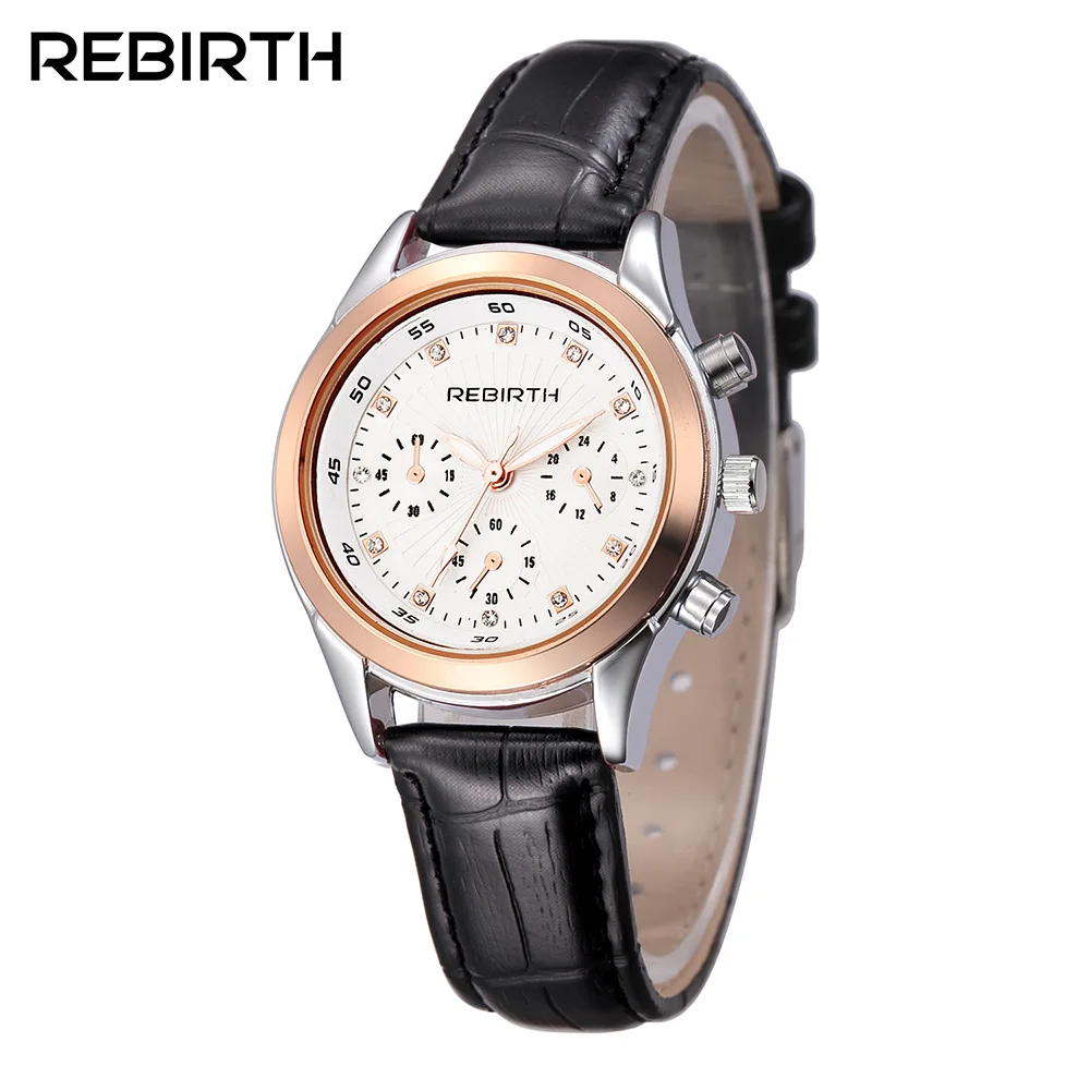 

Eaby Li bo fu Rebirth Women's Quartz Watch Ladies' Watch Fake Three Needle Watch Re050