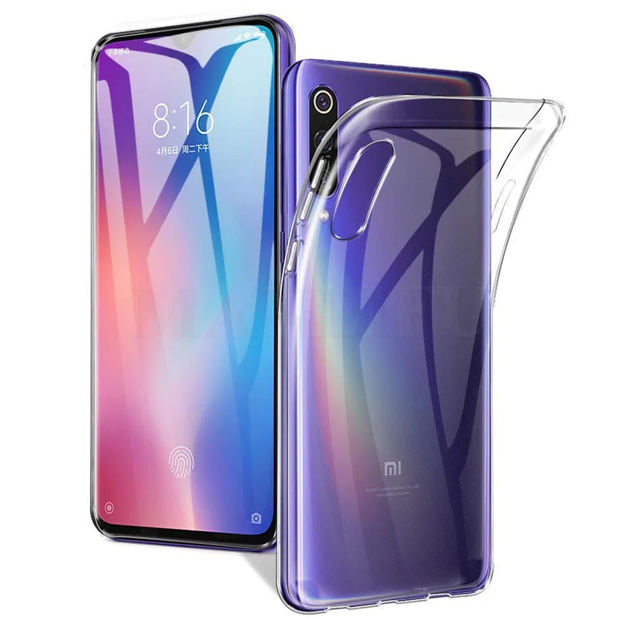 Silicone TPU Back Cover Case For Xiaomi Mi Note 10 CC9 Pro A3 Lite Clear Redmi K20 8 Phone |