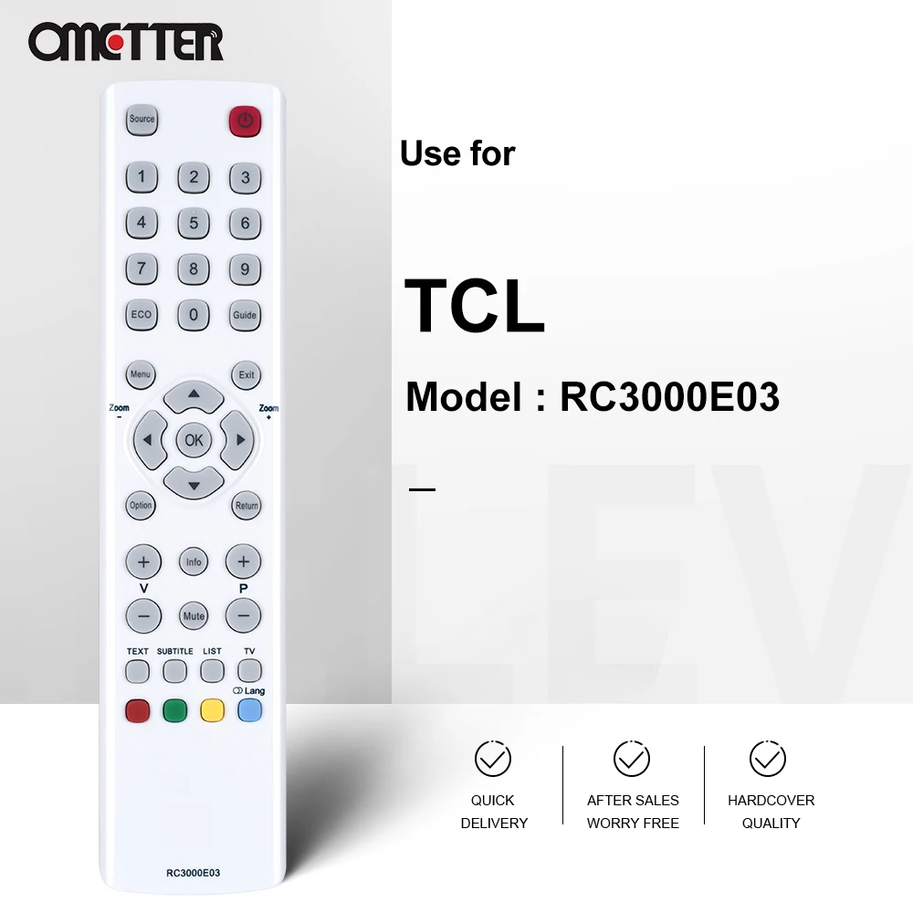 Télécommande d'origine pour TCL Thomson TV, RC3000E03, F50S3803