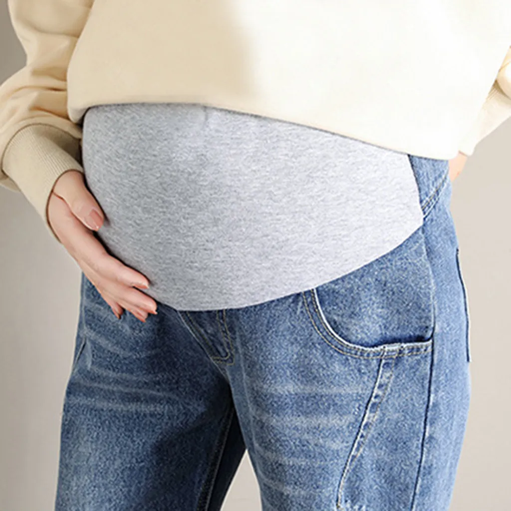 Pregnant Woman Jeans Maternity Pants Trousers Nursing Prop Belly Legging maternity pants