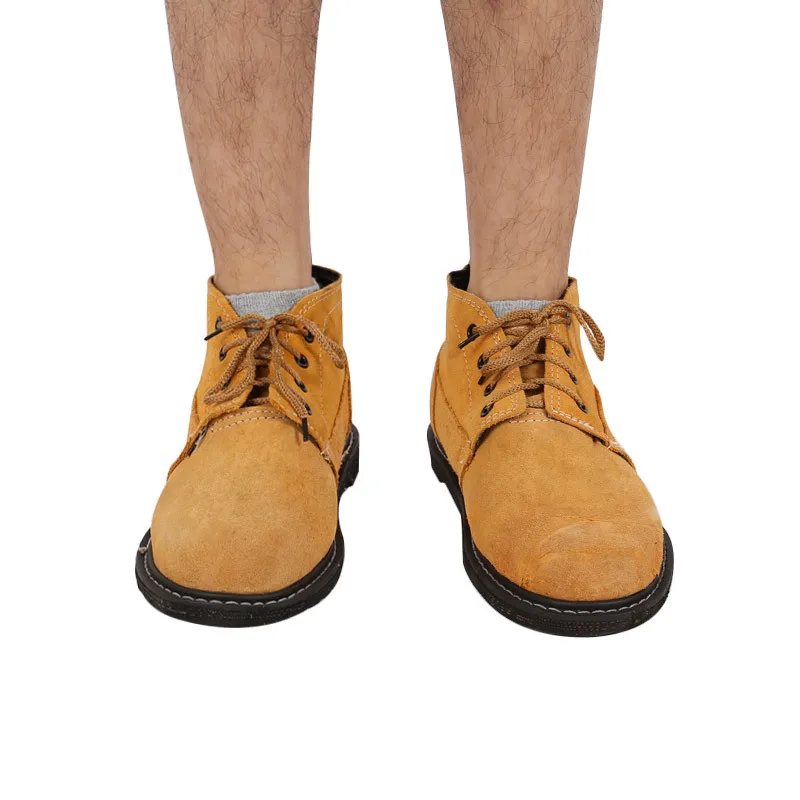 

Genuine Product [Shun Po] Large Brimmed Safety Shoes Steel Top Suede Cattle Hide Wearable Smashing Resin Sole Safety Shoes