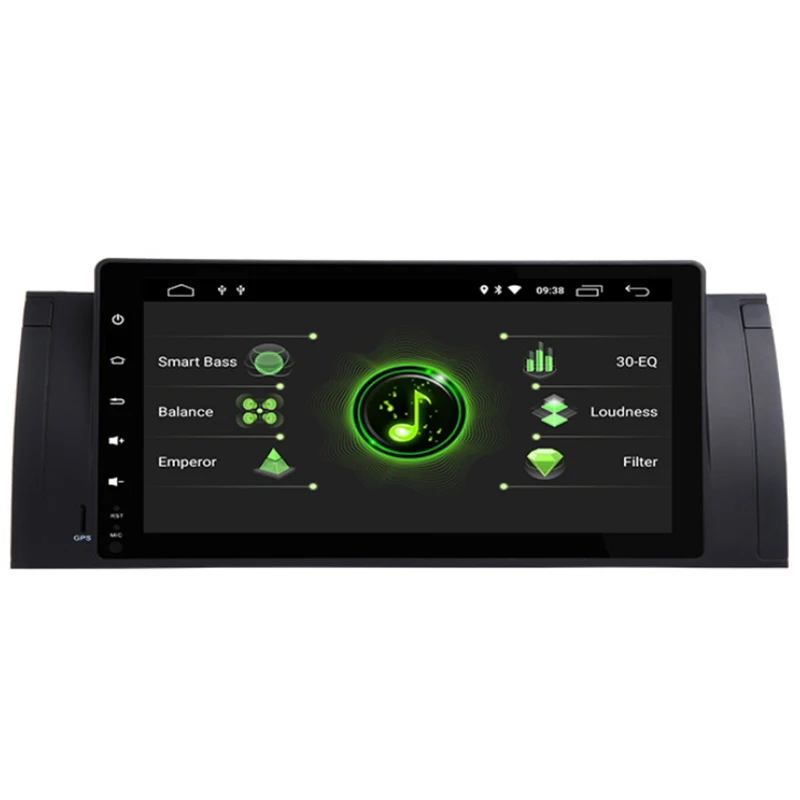 1 Din Android 9,0 Автомобильный мультимедийный радио для BMW E39 BMW X5 E53 M5 Dvd аудио gps Навигация экран головное устройство Wifi DAB+ DSP 2GB