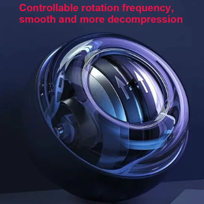 Self-Starting Silent Gym Fitness Equipment Centrifugal Wrist Ball with Color Lamp
